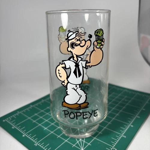 Vintage 1975 Coca-Cola Kollect-A-Set Series POPEYE Drinking Glass