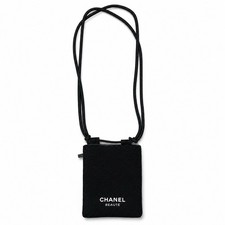 CHANEL Beauté Black Woven Crossbody Phone Po...