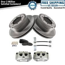 Rear Brake Pad & Rotor Kit Semi-Metallic For 2017-2021 Ford F-350 Super Duty
