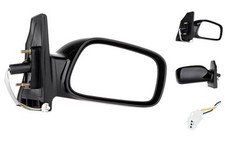 Passenger Side Power Door Mirror Right Black for 03-08 Toyota Corolla