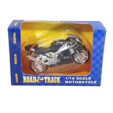 Yamaha YZF-R1 Motorcycle 1:18 Scale Road & Track Black Silver Replica by Maisto