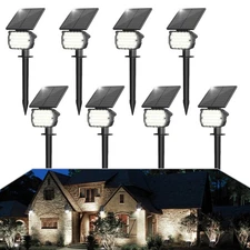 Solar Spotlight Outdoor, IP67 Waterproof Solar Landscape Spot Lights，Uplights...