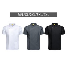 Kochmantel Jacke Kurzarm Kochkleidung K&uuml;che Pub Damen Herren Uniform