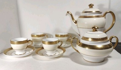 Minton Vntg Bone China England Buckingham K-159 etched Gold encrusted 4 pl Set