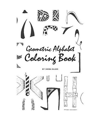 Geometric Alphabet Coloring Book for Children 