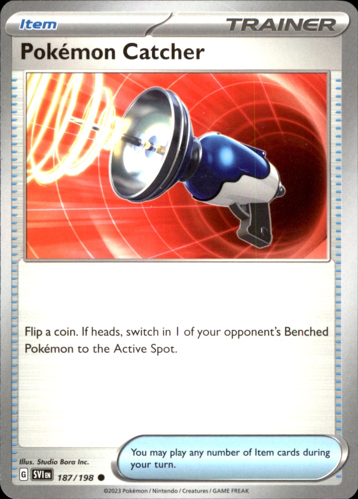 Pokemon Catcher Common SV01: Scarlet & Violet Base Set 187/198 NM