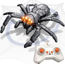 Wall Climbing Spider, Rechargeable Remote Control Spider Kids Toys, Floor/Wall C