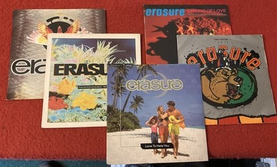 ERASURE 5 X VINYL 7'' SINGLES CHORUS LOVE TO HATE YOU THE CIRCUS DRAMA ETC 
