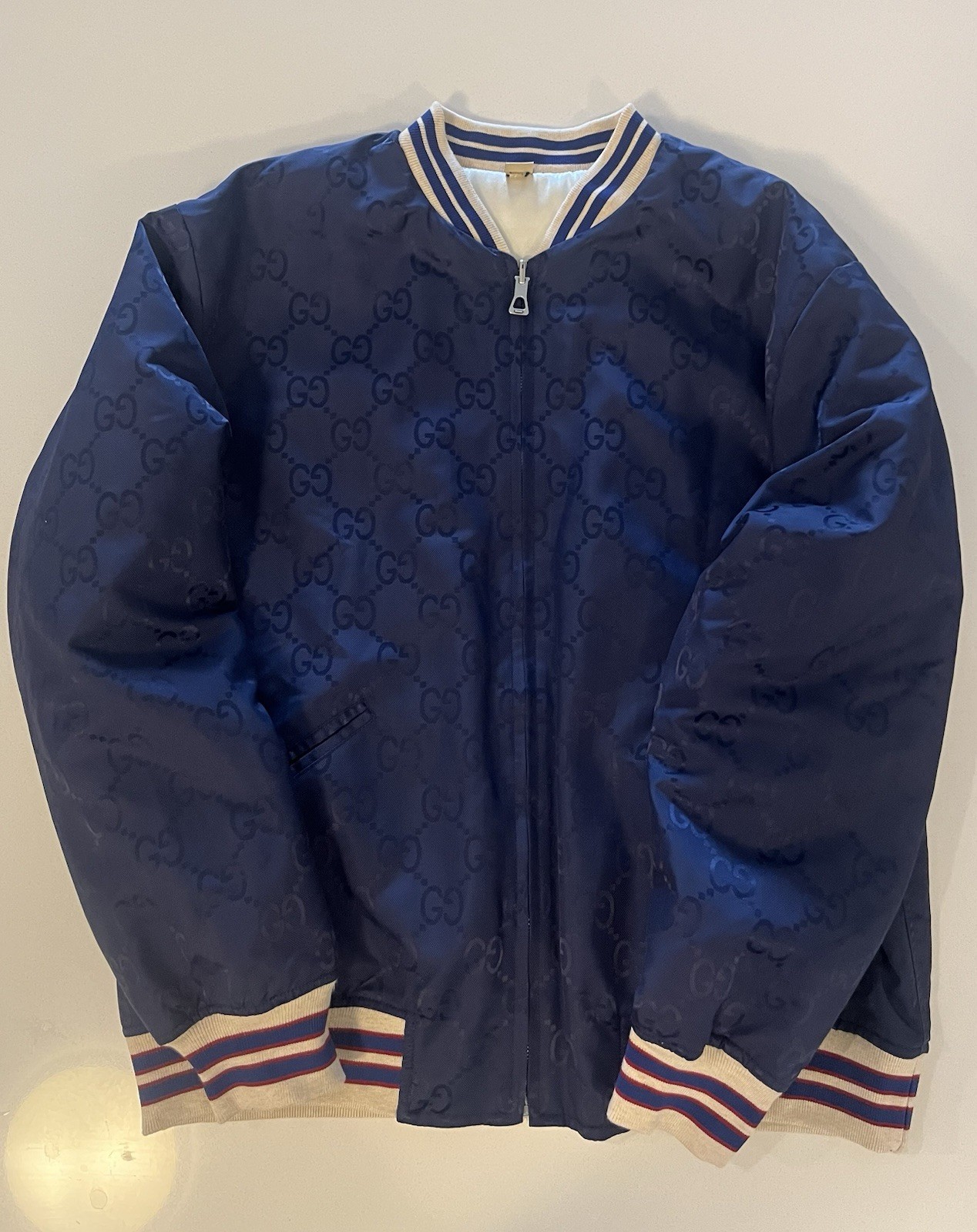 Gucci Monogram Bomber/Varsity Jacket (Reversible)… - image 1