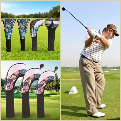 Golfschläger Kopfbedeckungen Hölzer 4er Pack Driver Fairway Hybrid 1 3 5 7 x mit Nummernschild