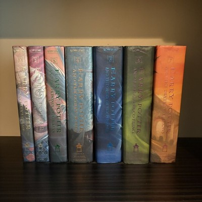 Harry Potter Complete Set 1-7 Hard Cover First American Edition Books With DJ