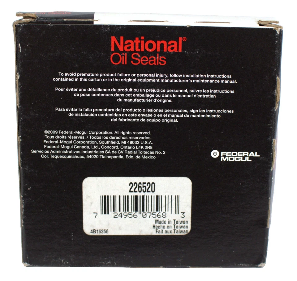 Sello de aceite trasero de repuesto nacional para Porsche 911 1965-1977 número de pieza 226520 Foto 2 de 4