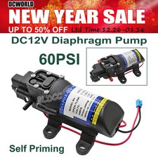60PSI Electric DC12V Diaphragm Pump Self Priming High Pressure Mini Booster Pump