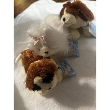 Webkinz Lil Kinz Plush Dog Bundle St Bernard Yorkie Basset Hound Sealed Codes