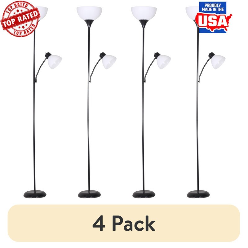72 Inch Modern Floor Lamp with Adjustable Reading Light for Home Office Decor US