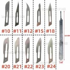 Dental Sterile Surgical Scalpel Blades Medical Disposable Instruments #10 - #24