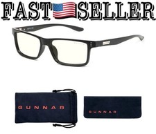 GUNNAR Vertex Premium Reading Glasses Onyx, Clear Tint, 1.0 