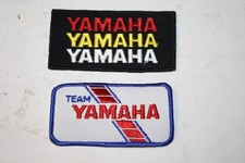 2 Vintage Team Yamaha Racing Patches Motorcycle Collectible (never used)