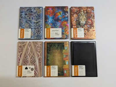 Paperblanks 2027 Kalender 12 Monate MIDI FLEXI Horizontal Designs zur Auswahl