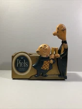 Vintage Piels Beer & Harry Cast Metal Caddy Straw Swizzle Stick Holder/Display