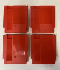 NEW 4x Blank Game Cartridge Nintendo Entertainment System NES Red Version