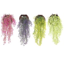 Green Vine Plastic Willow Wall Hanging for Home Wall Decoration and Bar Display