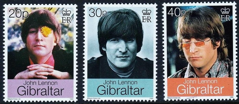 GIBRALTAR 1999 JOHN LENNON   MNH MUSIC, CINEMA