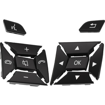 Pair Steering Wheel Control Button Multi Switch Cap For Mercedes C-Class E-Class