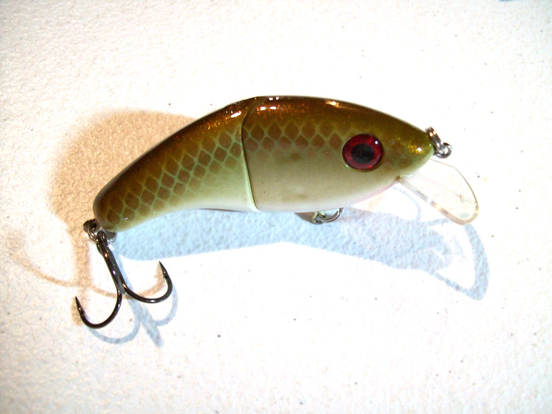BILL NORMAN FLAT BROKE FISHING LURE IN TUFF COPPER/GREEN FINISH!