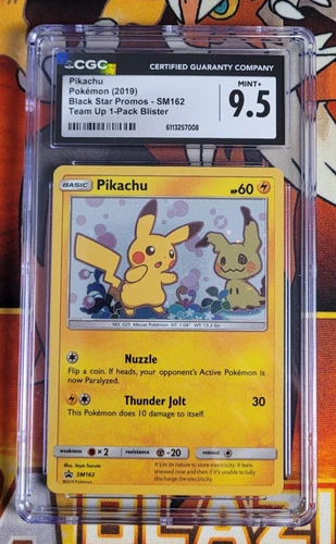 Pokemon Pokemon Graded Pikachu - SM162 - CGC 9.5 Mint+