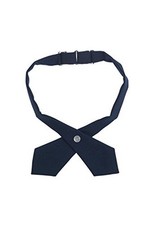 Girls' Adjustable Cross Tie Solid One Size Navy