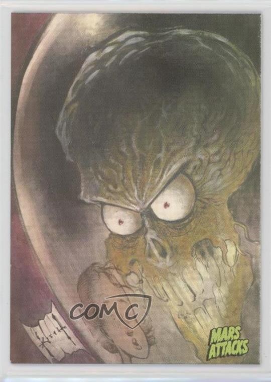 2015 Topps Mars Attacks: Occupation Art of Attacks Rainbow Foil 1/1 #50 1j8