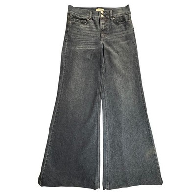 Sofia Jeans Margot Wide Leg Women Size 4 Altered Short Dark Wash High Rise EUC