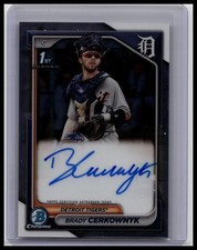 2024 Bowman Chrome #CPA-BCE Brady Cerkownyk Prospect Autographs