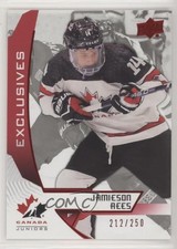 2019 Upper Deck Team Canada Juniors Exclusives 212/250 Jamieson Rees #68 au7