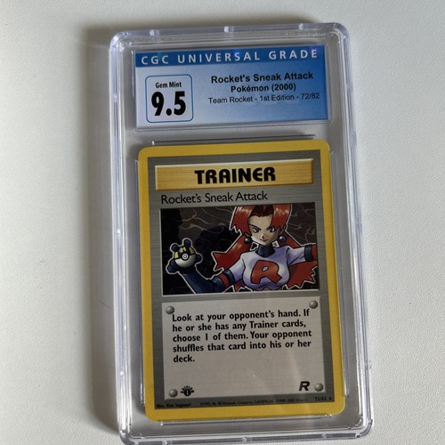 Rocket's Sneak Attack (1st Edition) graded CGC 10 for sale on eBay