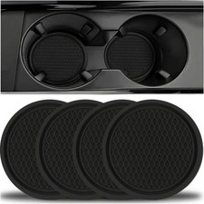 4 piezas portavasos de coche posavasos antideslizante insertable alfombrilla de copa para accesorios interiores de coche