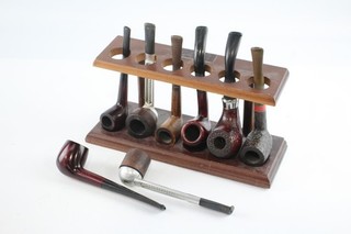 Estate Smoking Pipes Antique Vintage Wooden Inc Pipe Holder