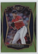 2021 Panini Select Premier Neon Green Prizm 99/99 Shane Bieber #177 fm0