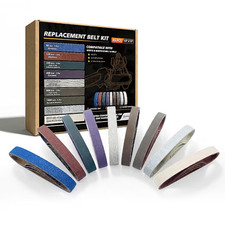 45 Pcs 1/2" X 12" Replacement Sharpening Belt Kit for Official Work Sharp Knife
