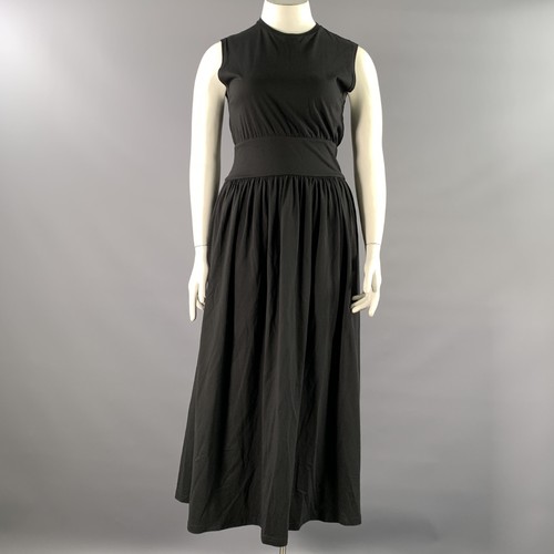 TOTEME Size L Black Cotton Sleeveless Long Dress