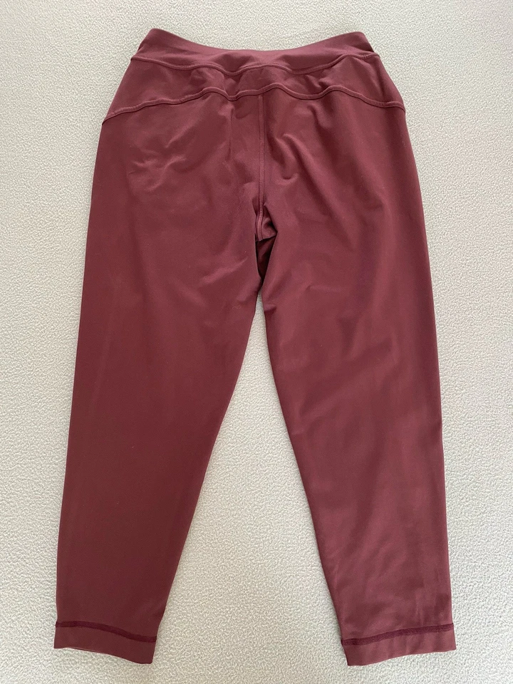 SWEATY BETTY YOGA TAPER TROUSERS BURGUNDY GARY SZ XS 8 SHORT WOMENS SEE DETAIL - Image 2 of 4