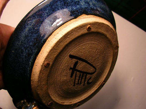 "GOLFER ASHTRAY HANDCRAFTED VINTAGE ART "SIGNED" POTTERY, (SEE PICTURES) RARE - Picture 12 of 12