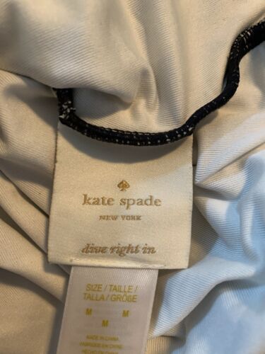 Women’s Kate Spade One Piece Black&White Polka Dot Swimsuit Adjustable Straps M - Picture 11 of 12