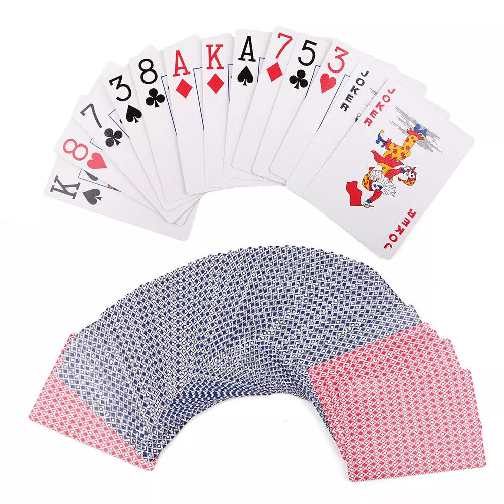 LotFancy Playing Cards, Jumbo Index, 12 Decks of Cards (6 Black 6 Red),  Large Print, Poker Size, for Texas Hold'em, Blackjack, Euchre Cards Games