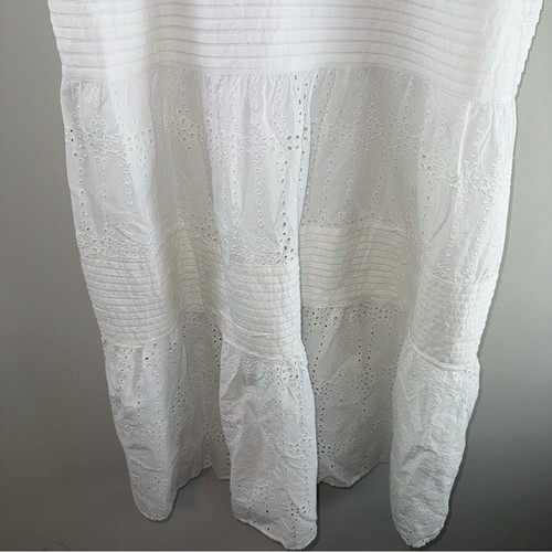 Maxi vestido para mujer Per Una de encaje sin mangas en blanco suave talla 18 - Imagen 2 de 15