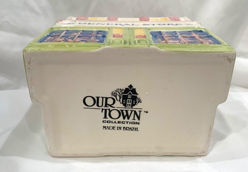 Our Town Collection General Store Cookie Jar Ceramic Hand Painted Brazil Country - Picture 6 of 6