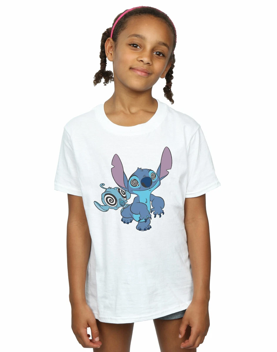 Disney Niñas Lilo & Stitch Hypnotized Camiseta Blanco 7-8 Anos