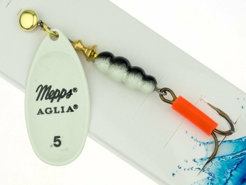 Señuelo Mepps Aglia Fluo #5 13 g genuino francés giratorio lucioperca trucha COLORES - Imagen 3 de 7
