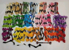 Needlepoint Cross Stitch Crafting Thread Floss Sewing Assorted Colors Approx 65
